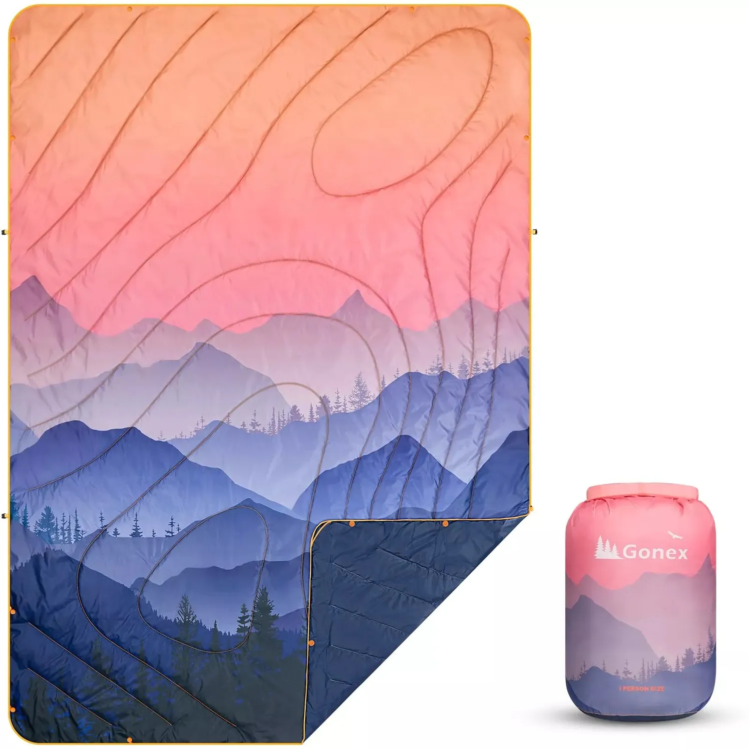 Gonex Coperta Campeggio Puffy Calda