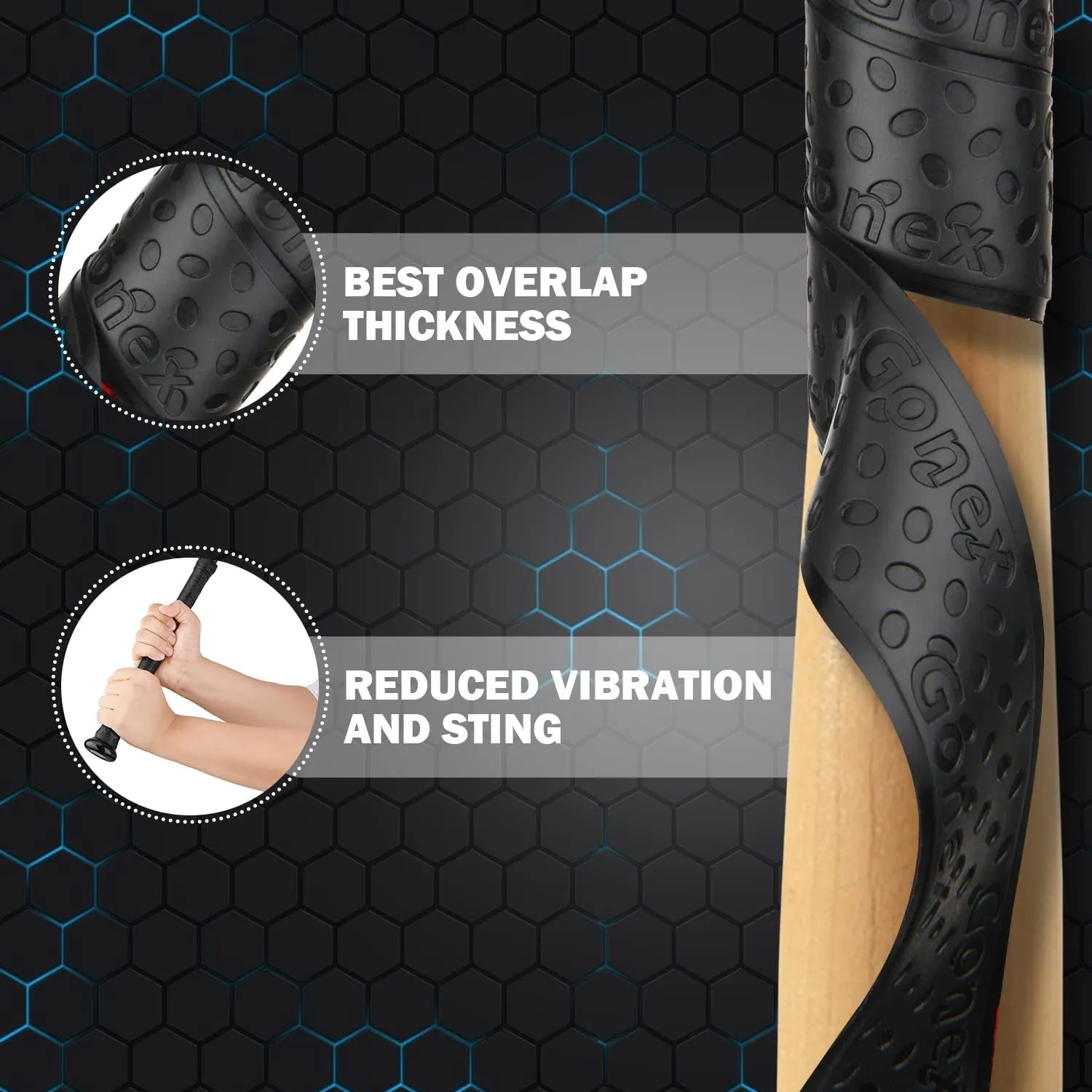 Gonex Bat Grip Tape nastro grip per mazza da baseball