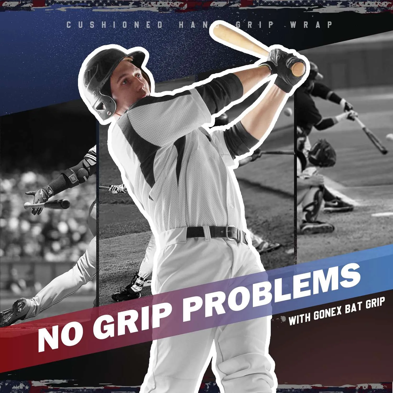 Gonex Baseball Bat Tape nastro mazza baseball antiscivolo