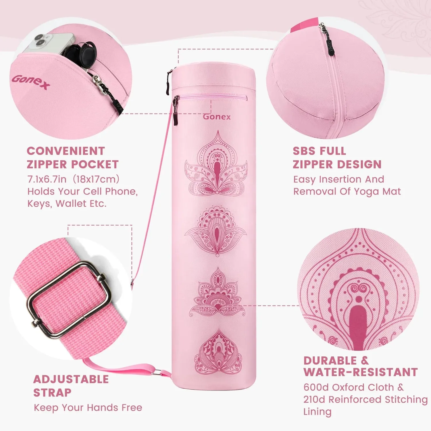 Gonex Yoga Mat Bag borsa tappetino yoga