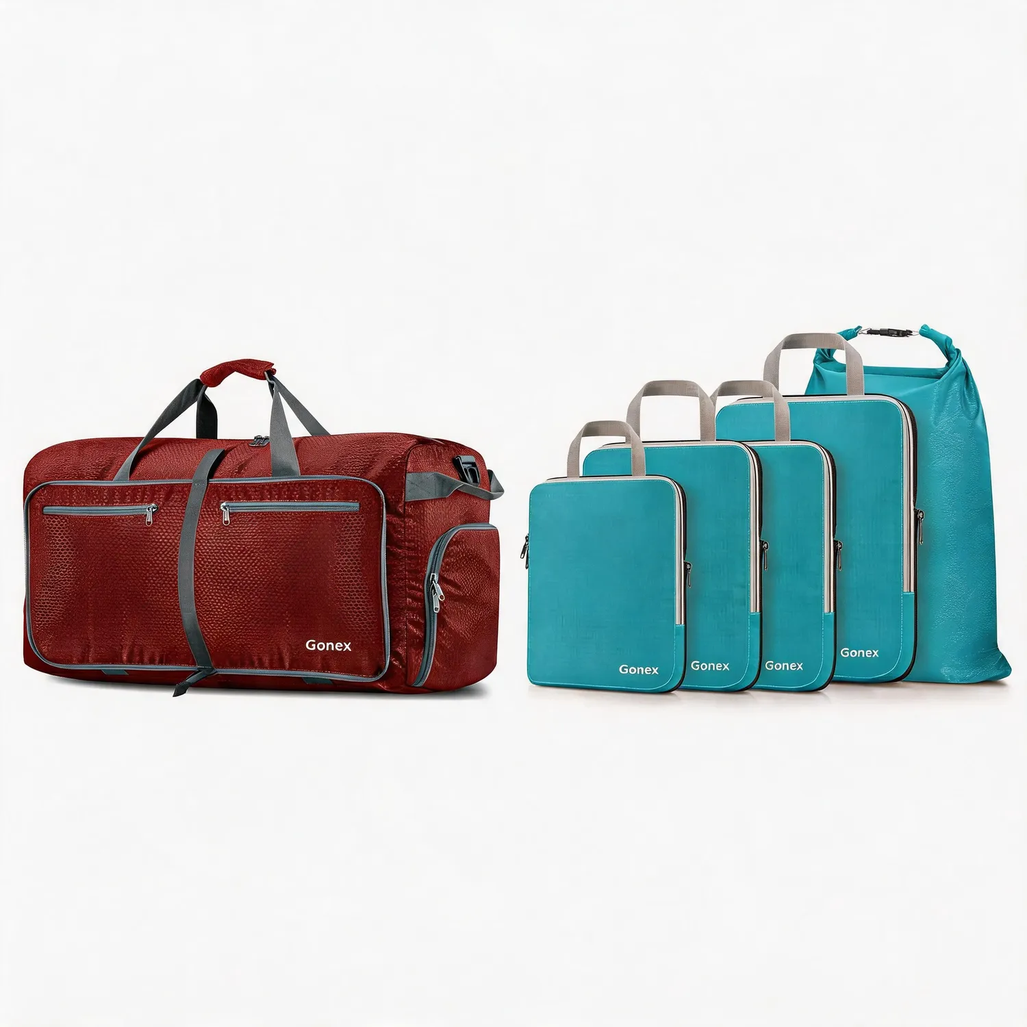 Gonex Weekend Getaway Set Borsone 100L + 5 Cubi