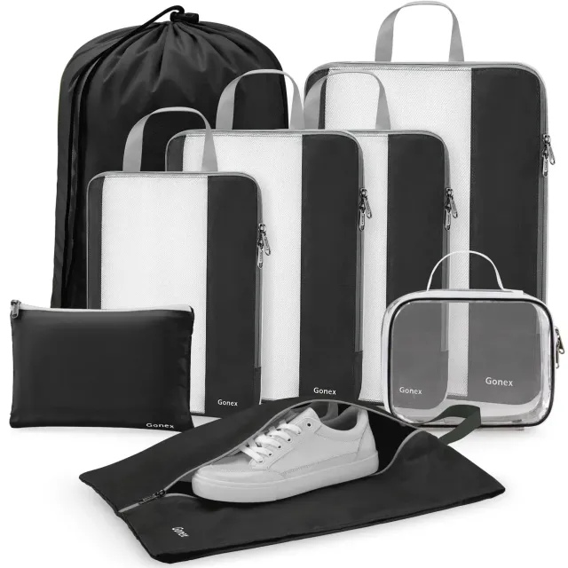 Gonex Compression Packing Cubes Compressione 8 Pezzi