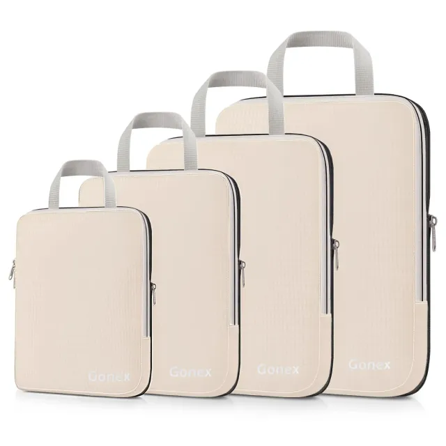 Gonex Packing Cubes Compressione Organizer Valigia 4 Pezzi
