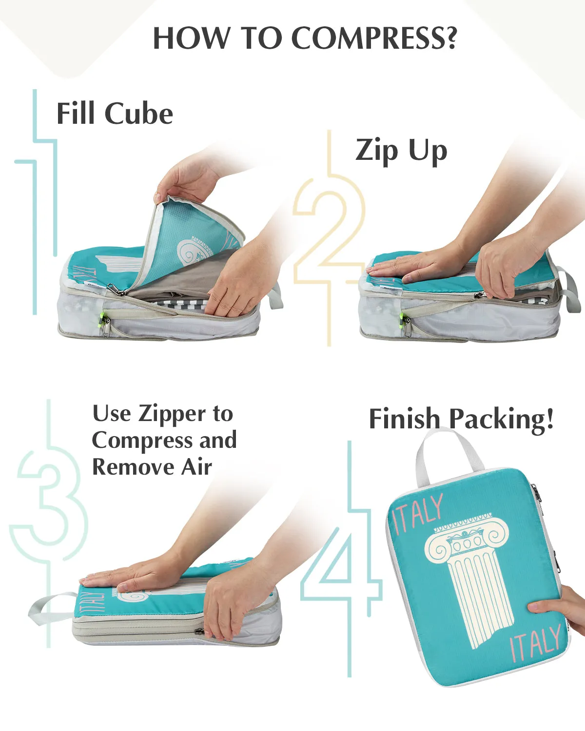 Gonex organizer valigia compressione