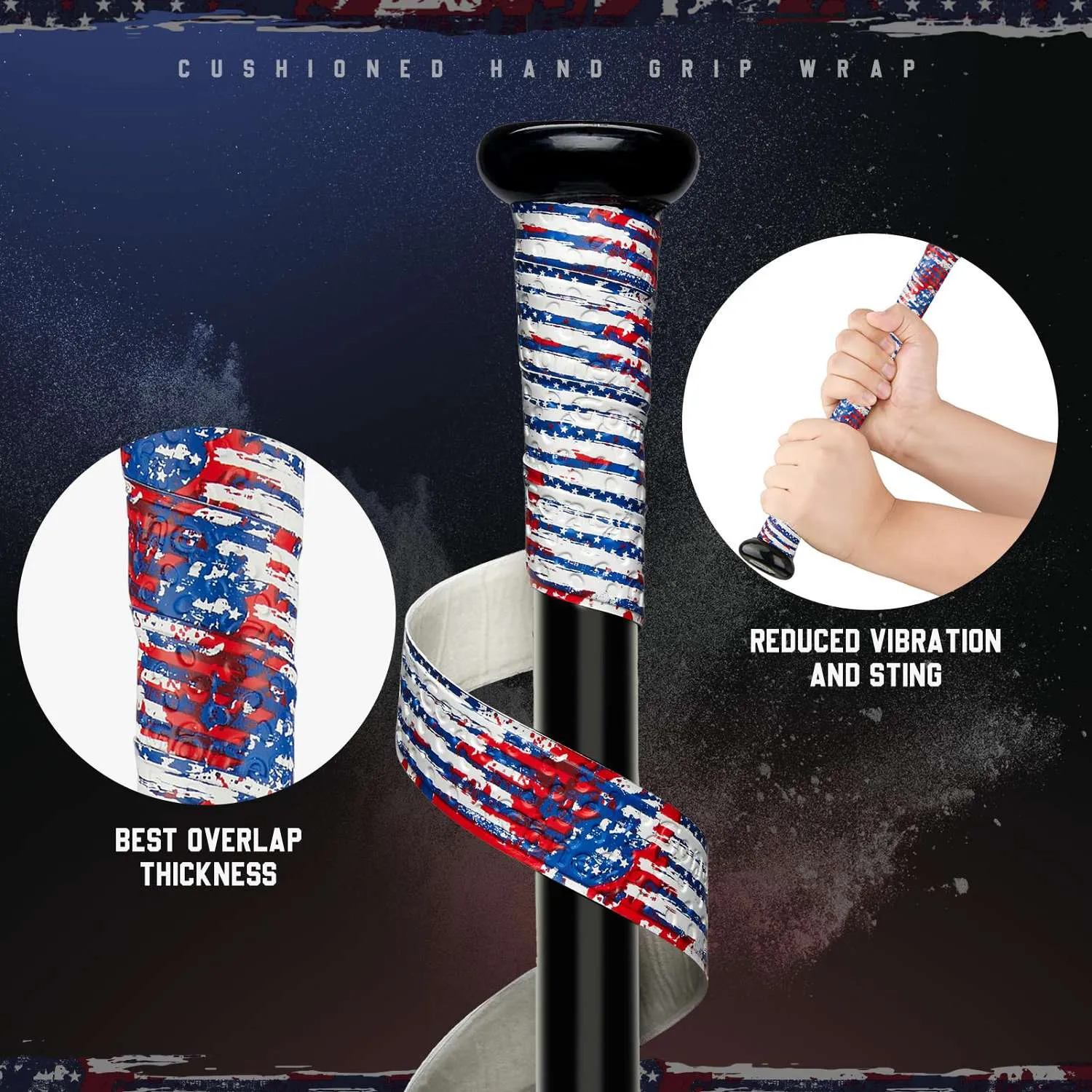 Gonex Baseball Bat Tape nastro mazza baseball antiscivolo