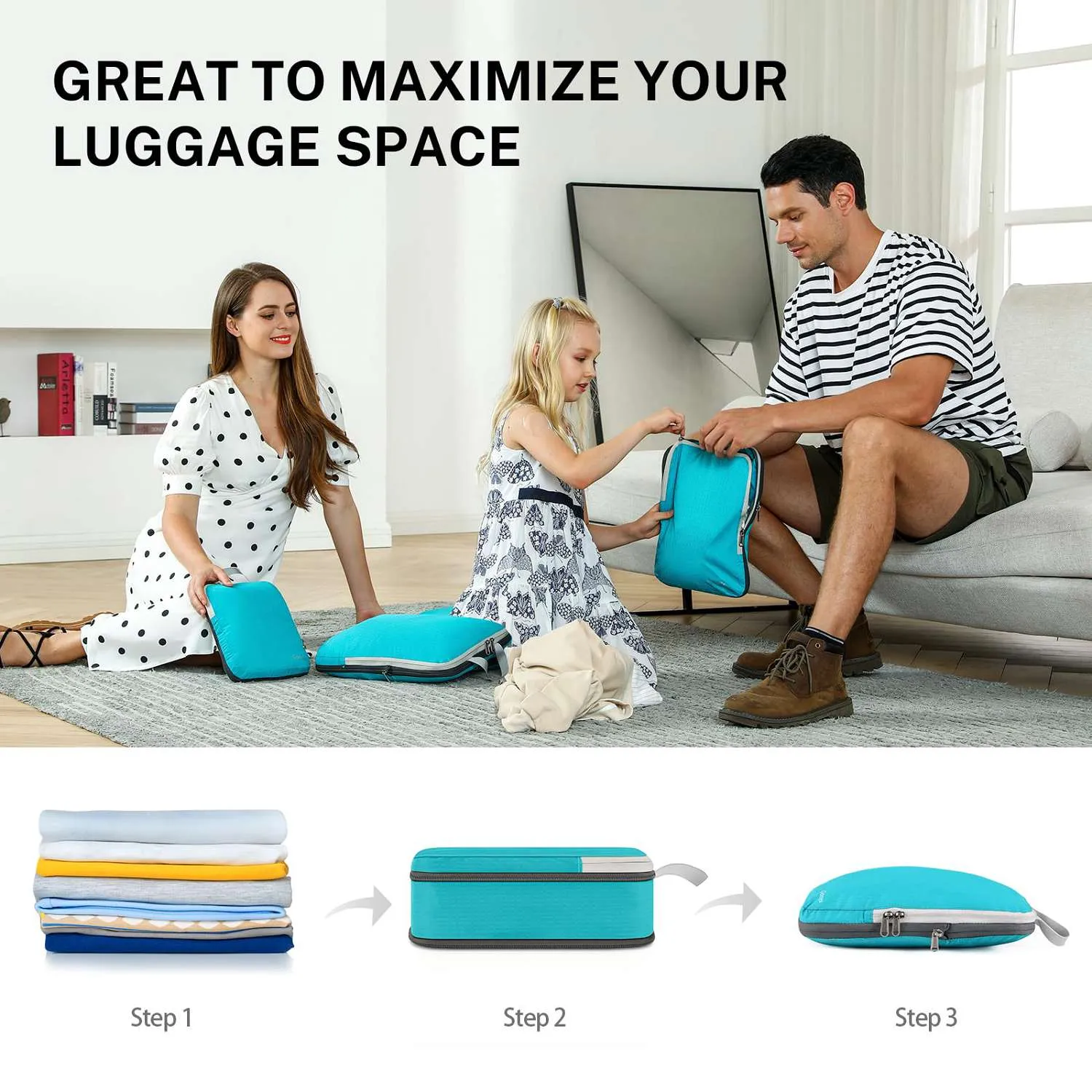 Gonex Extensible Packing Cubes cubi valigia