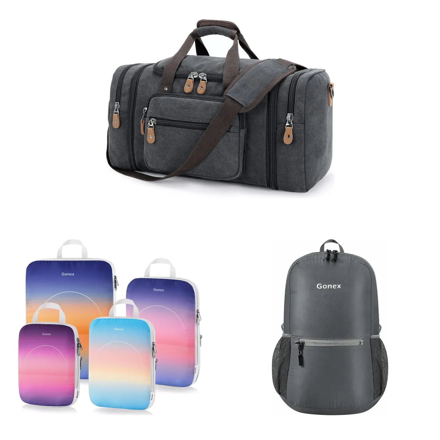 Gonex Business Travel set borsoni viaggio 60L+20L