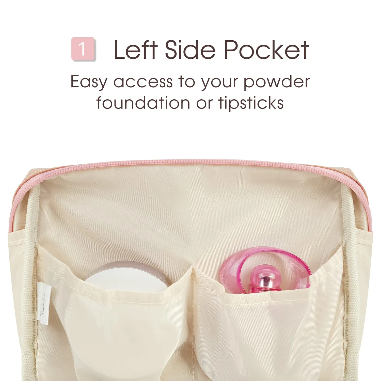Narwey 5248 beauty case cosmetici in pelle vegana