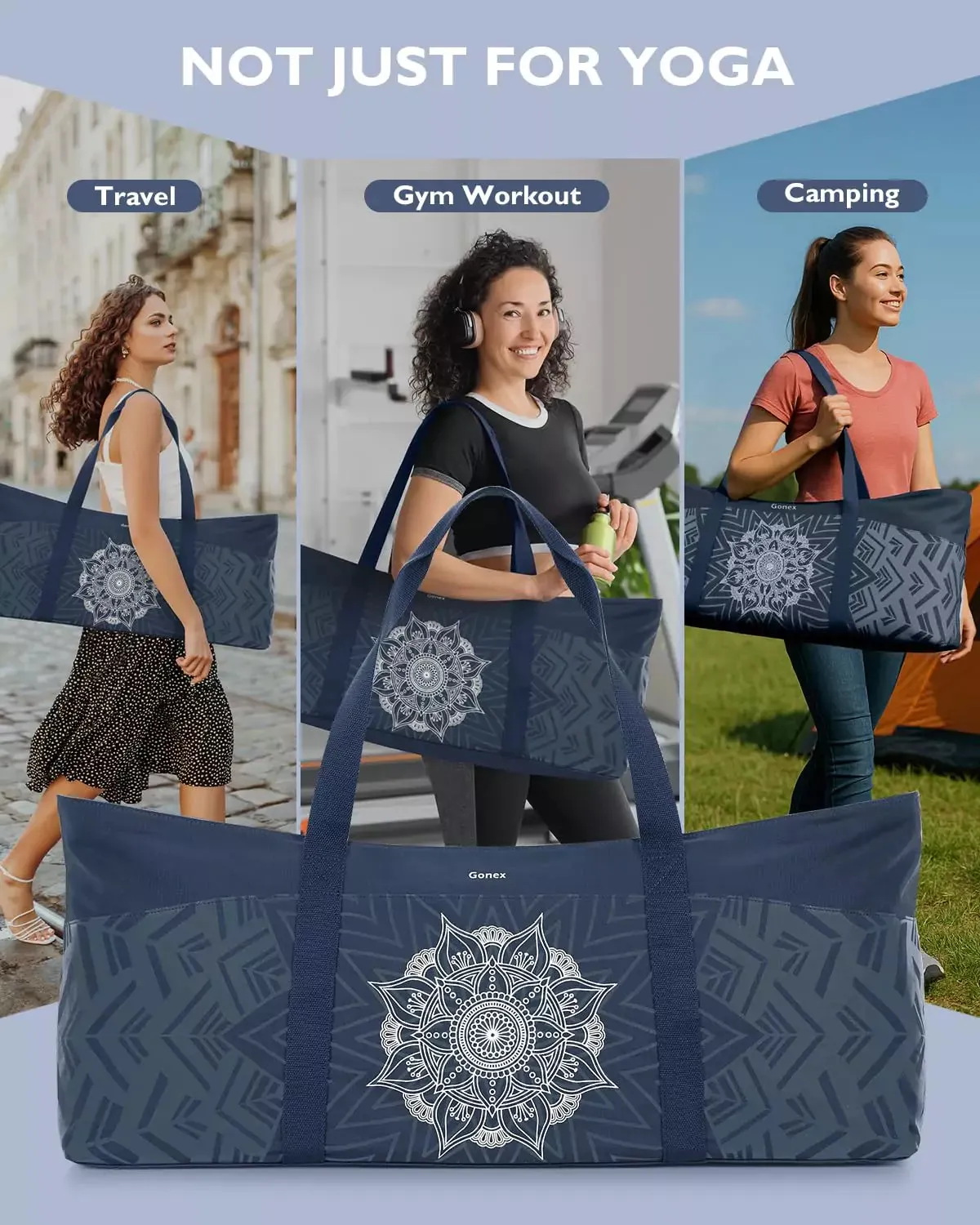 Gonex Borsa per Tappetino Yoga XL in Tela