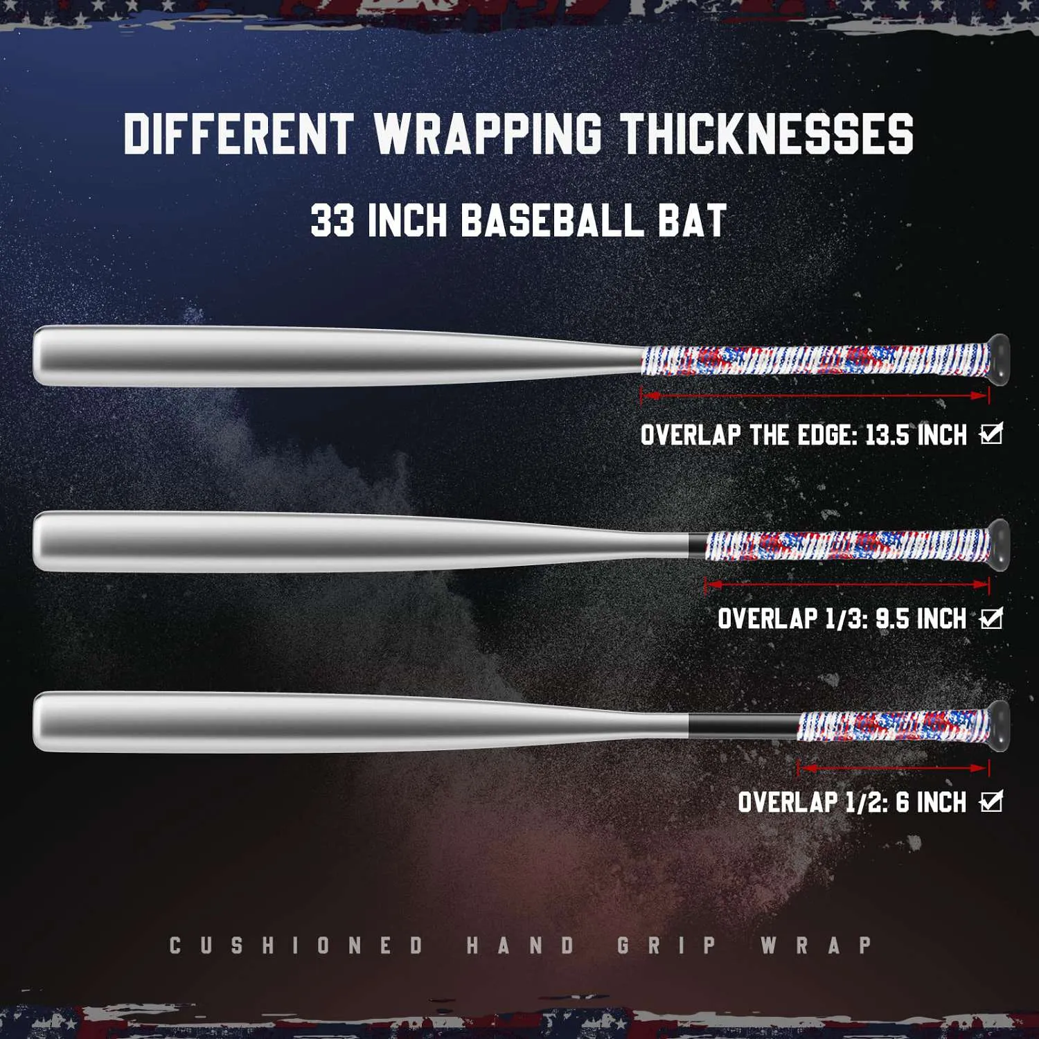 Gonex Baseball Bat Tape nastro mazza baseball antiscivolo