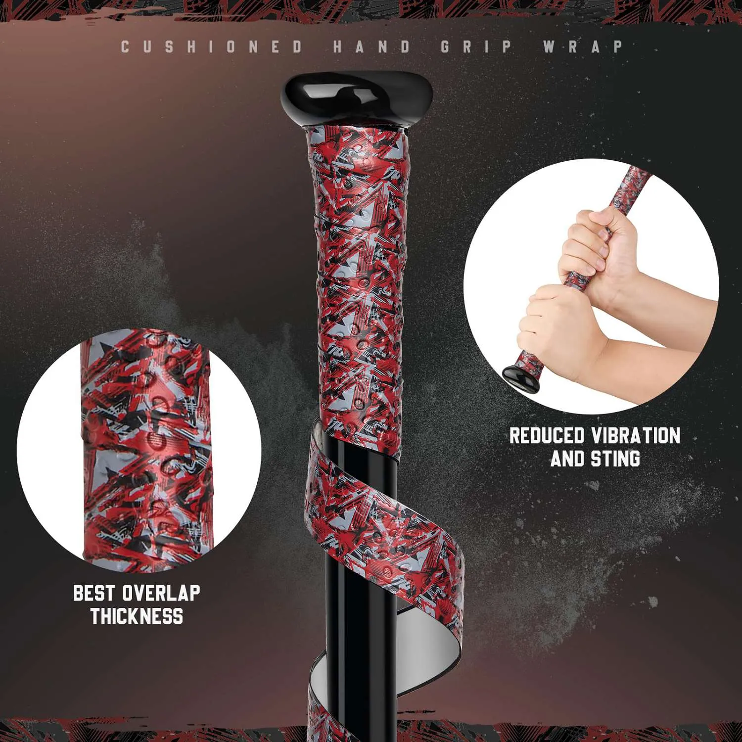 Gonex Baseball Bat Grip Tape nastro grip mazza baseball