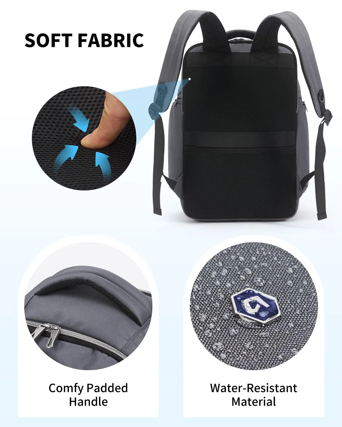 Narwey Zaino Viaggio Antifurto Porta PC 16"