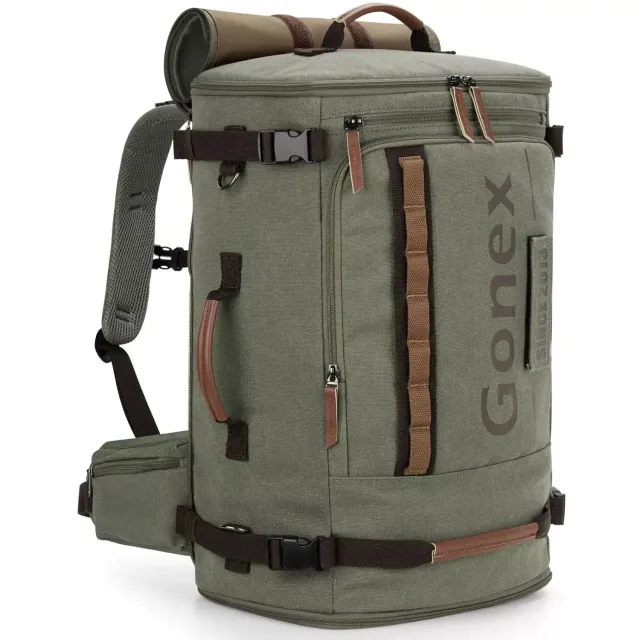 Gonex Canvas Velcro Patch zaino laptop tela