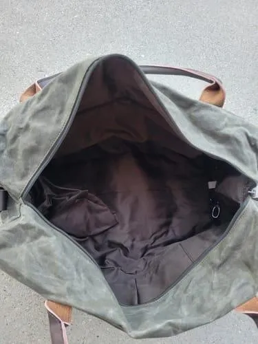 Gonex Waxed Canvas 55L borsone tasca scarpe