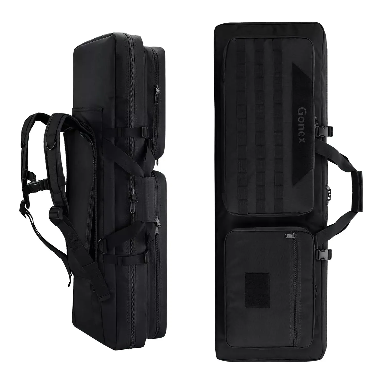 Gonex Custodia Tattica Doppia Imbottita con MOLLE