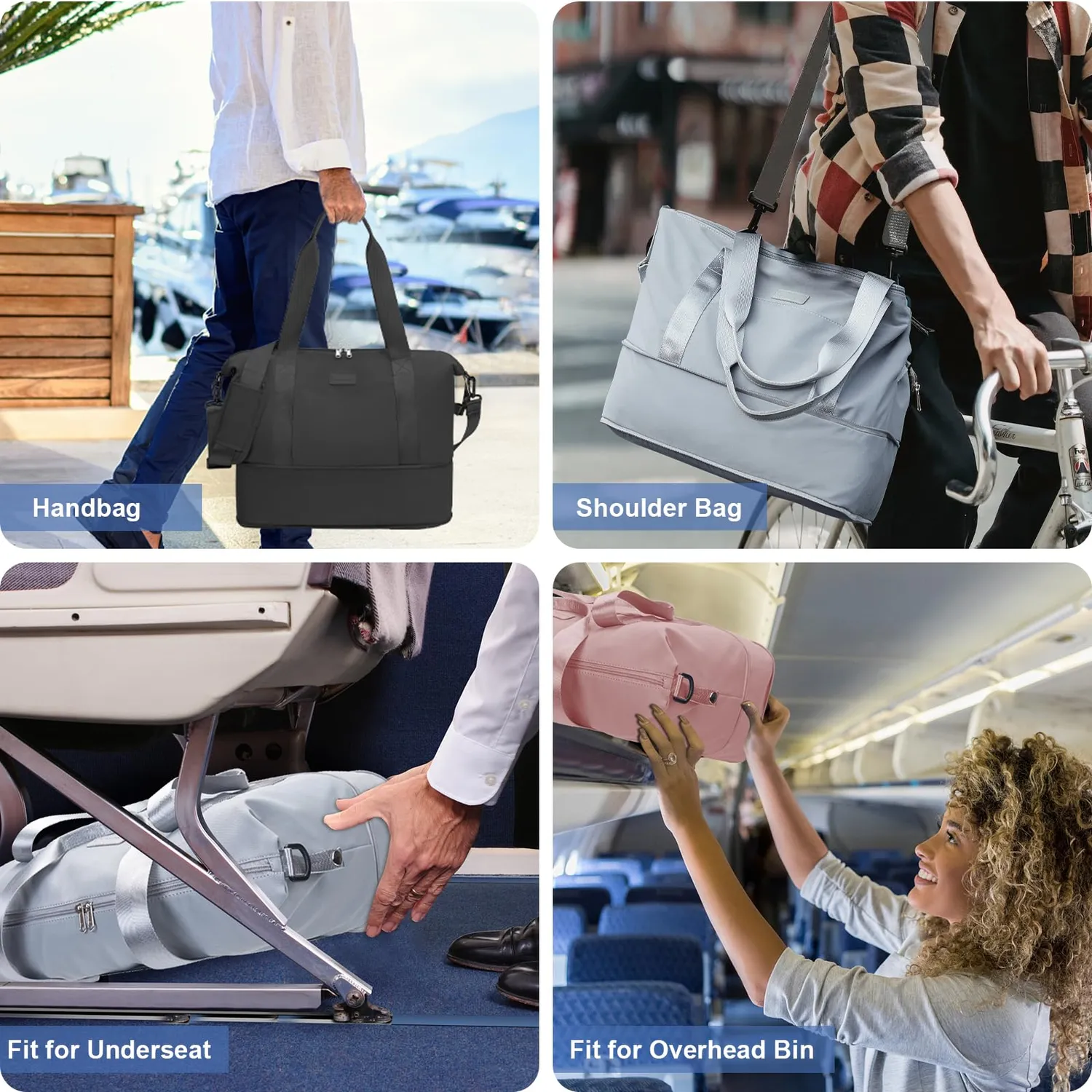 Lossga Zaino Bagaglio a Mano 40x20x25 Ryanair Nero