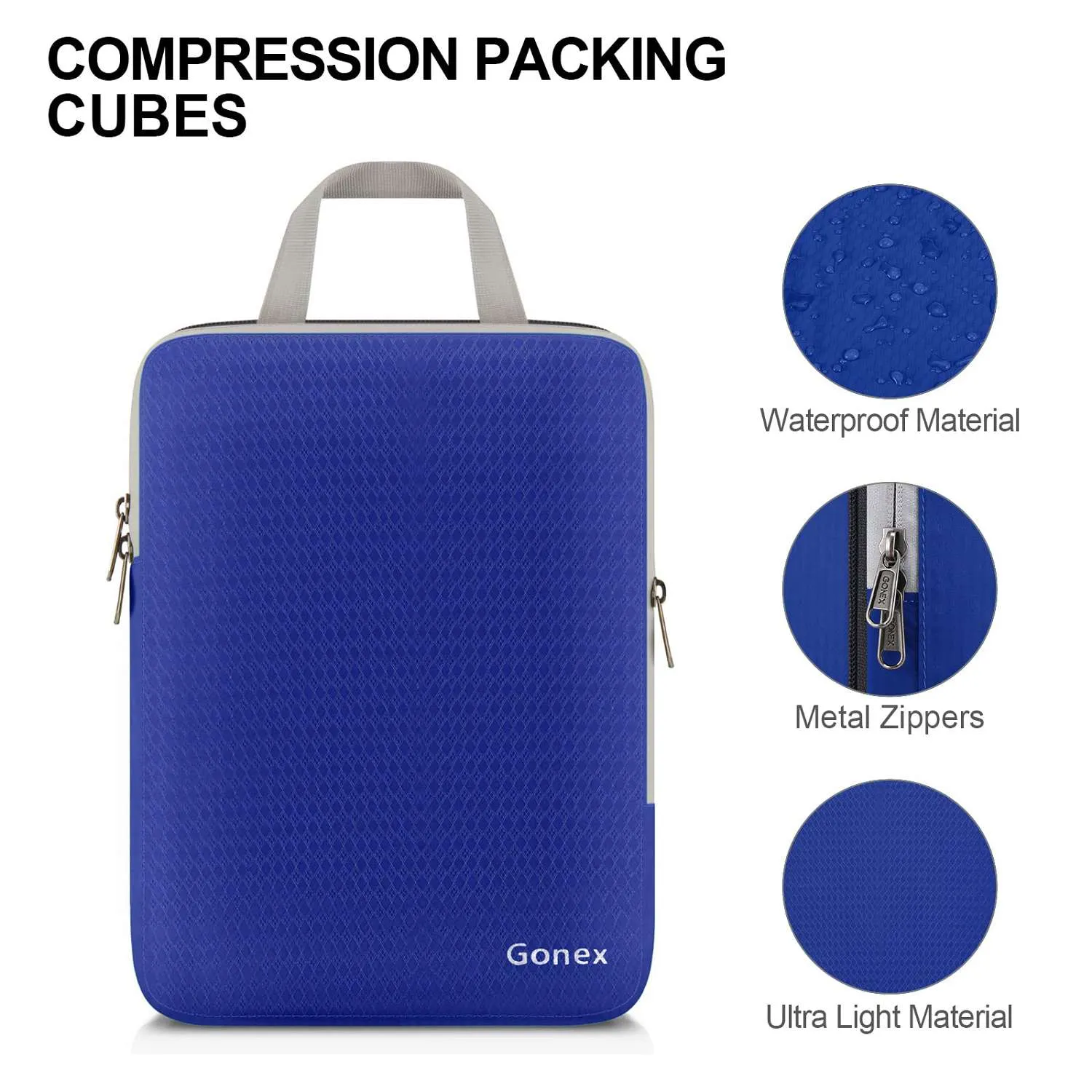 Gonex Extensible Packing Cubes cubi valigia