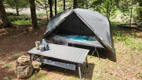 Gonex brandina campeggio pieghevole con tenda 1 posto