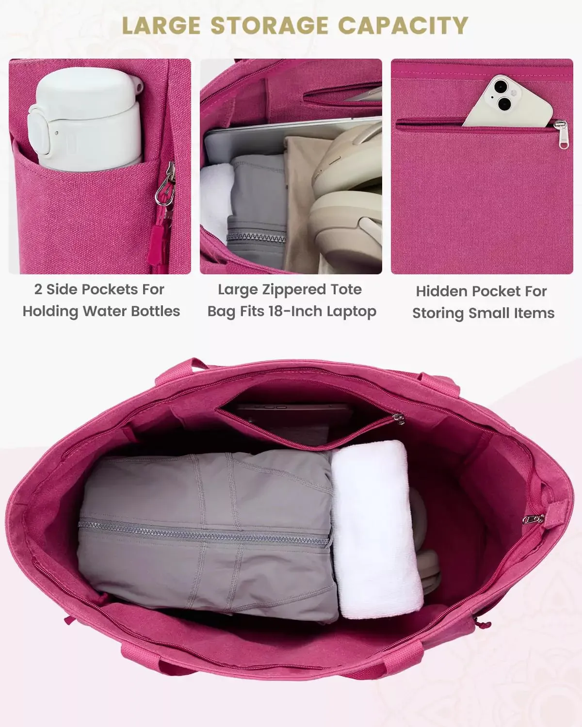 Gonex XL borsa porta tappetino yoga in tela