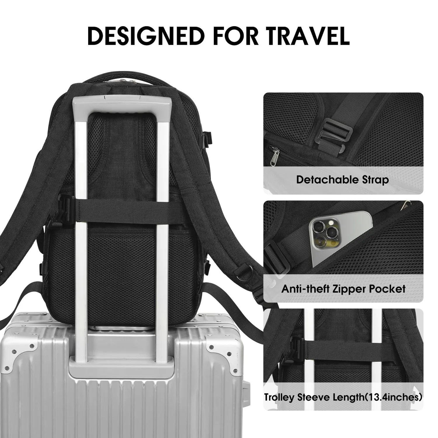 Narwey WF6006 zaino da viaggio sotto sedile laptop