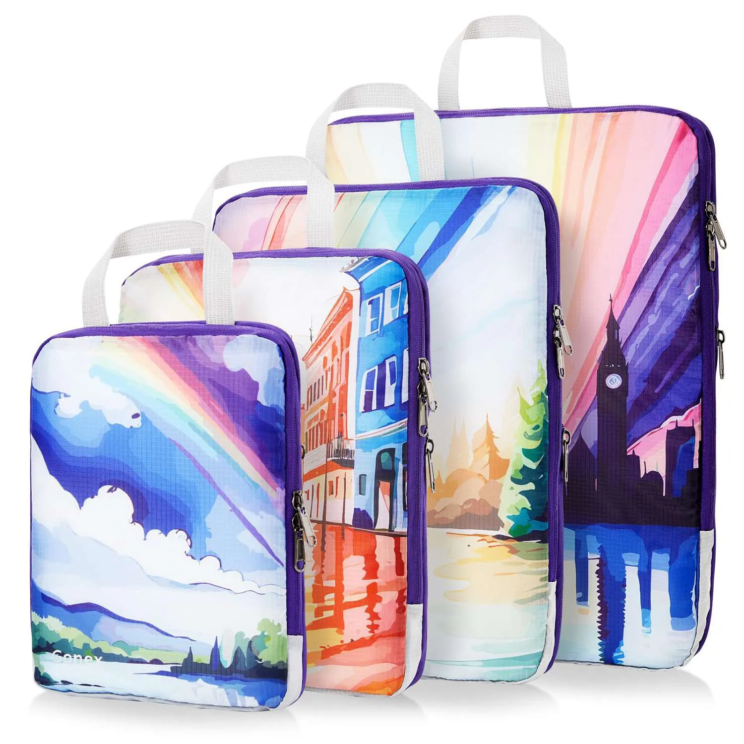 Gonex packing cubes compressione salvaspazio