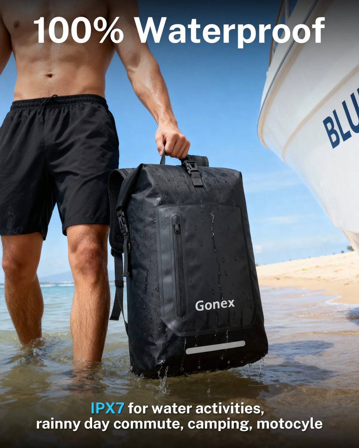 Gonex 35L Ultralight Waterproof TPU Dry Bag zaino stagno