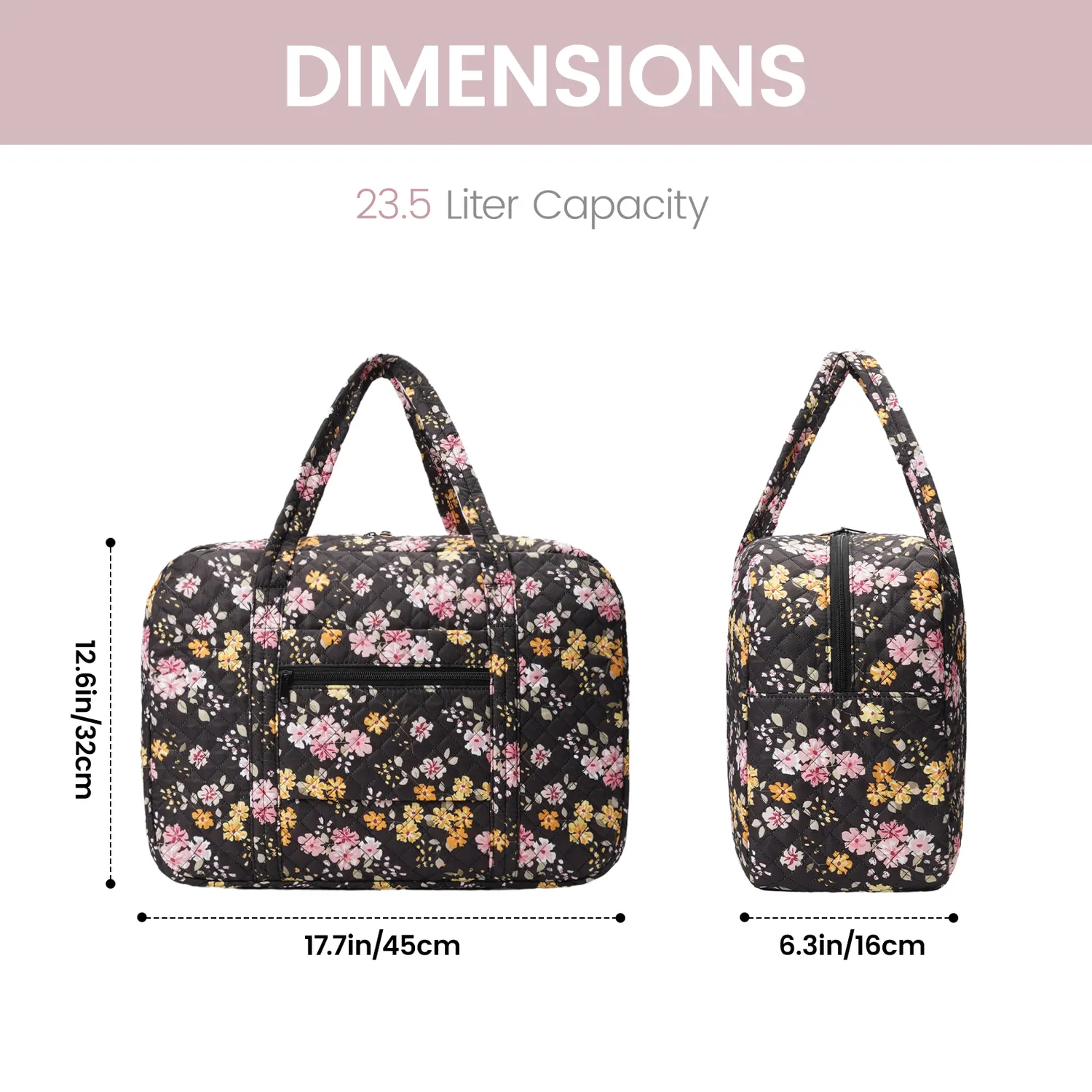 Narwey Borsone Weekender Trapuntato da Donna Floreale