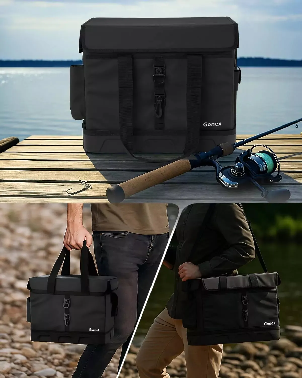 Gonex Borsa Attrezzi Pesca Impermeabile
