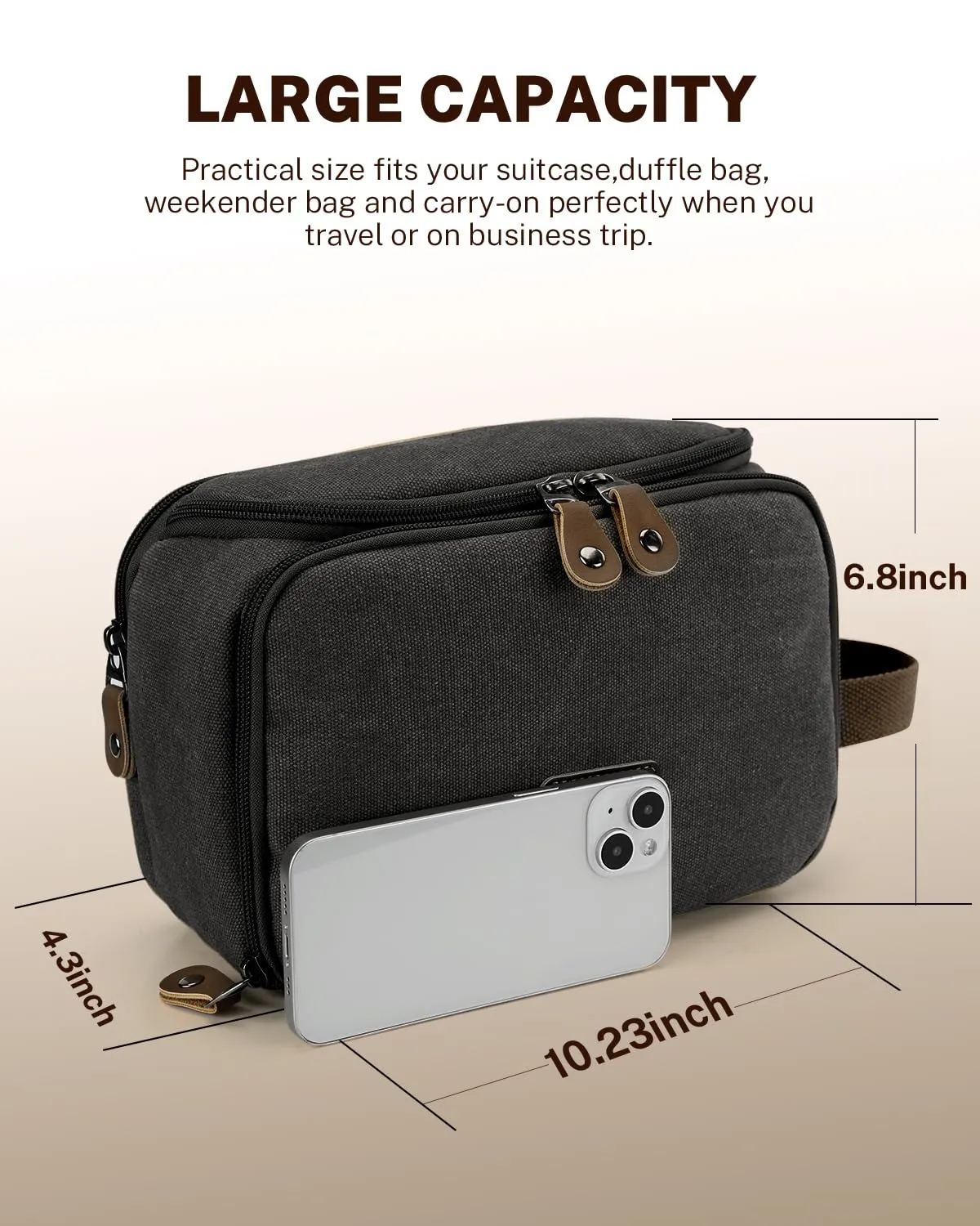 Gonex Travel Toiletry Bag beauty case uomo