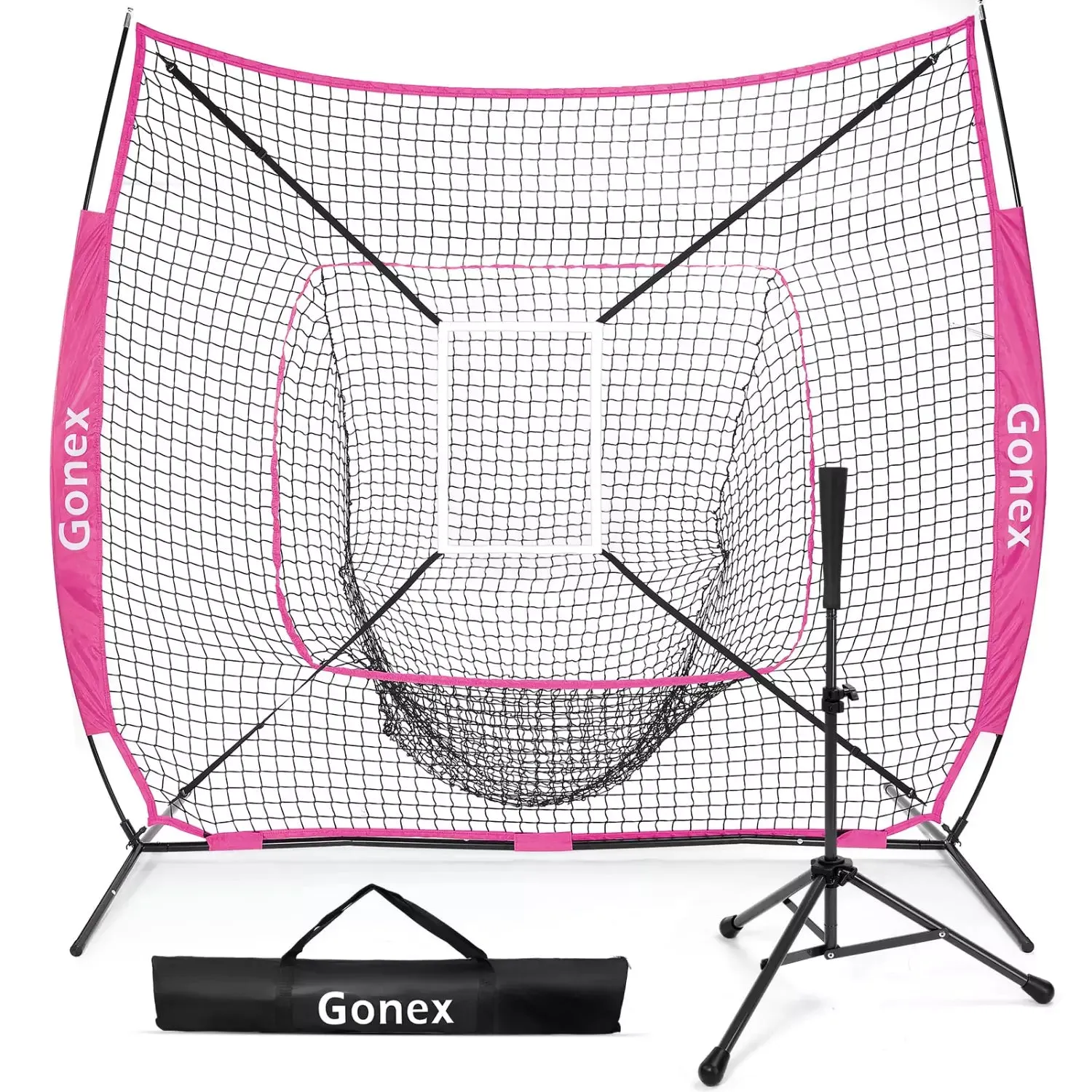 Gonex Rete Baseball 7x7 con Tee Allenamento