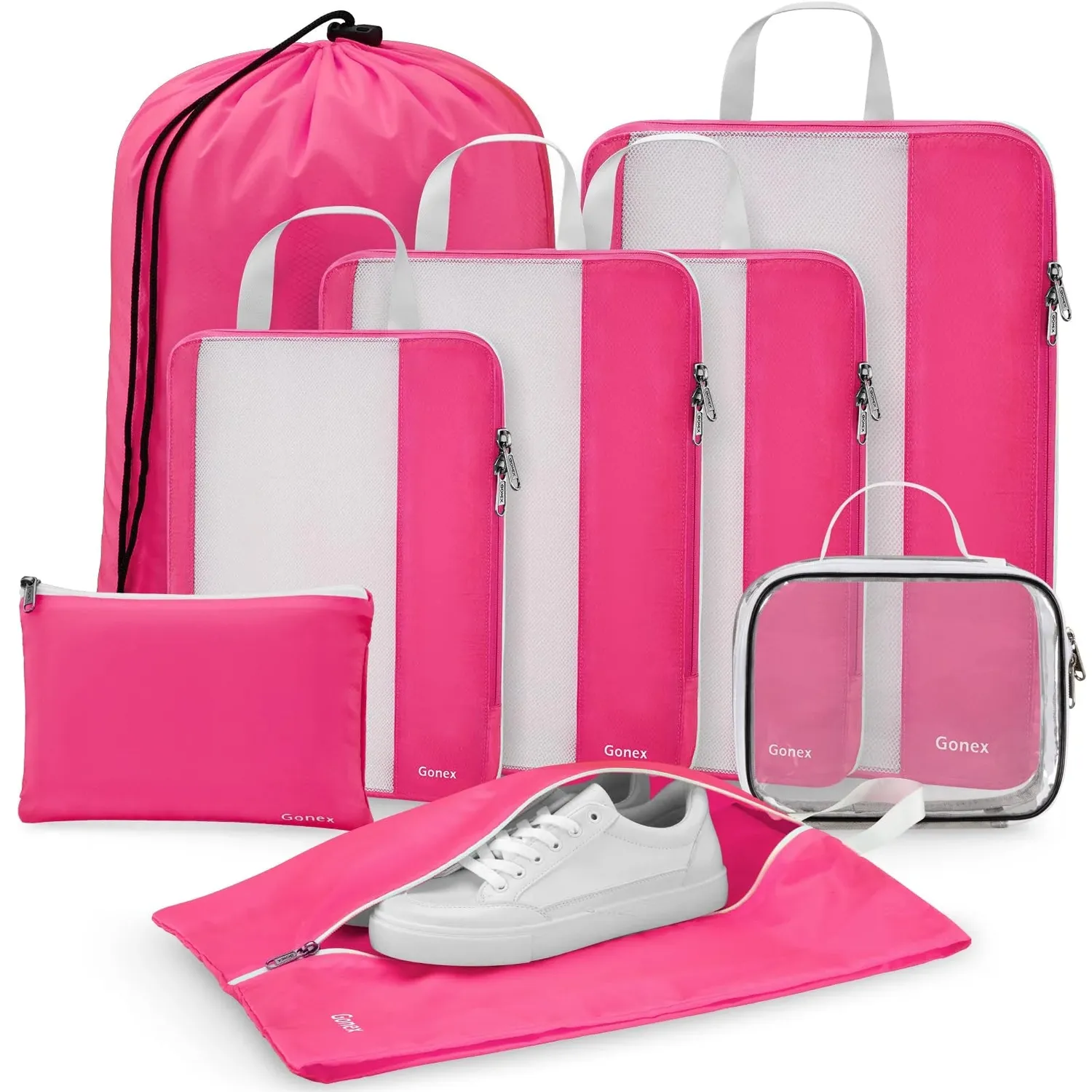 Gonex Compression Packing Cubes Compressione 8 Pezzi