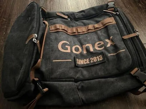 Gonex Canvas Velcro Patch zaino laptop tela