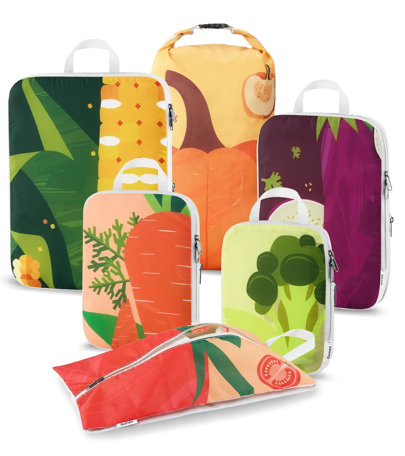 Gonex packing cubes compressione salvaspazio