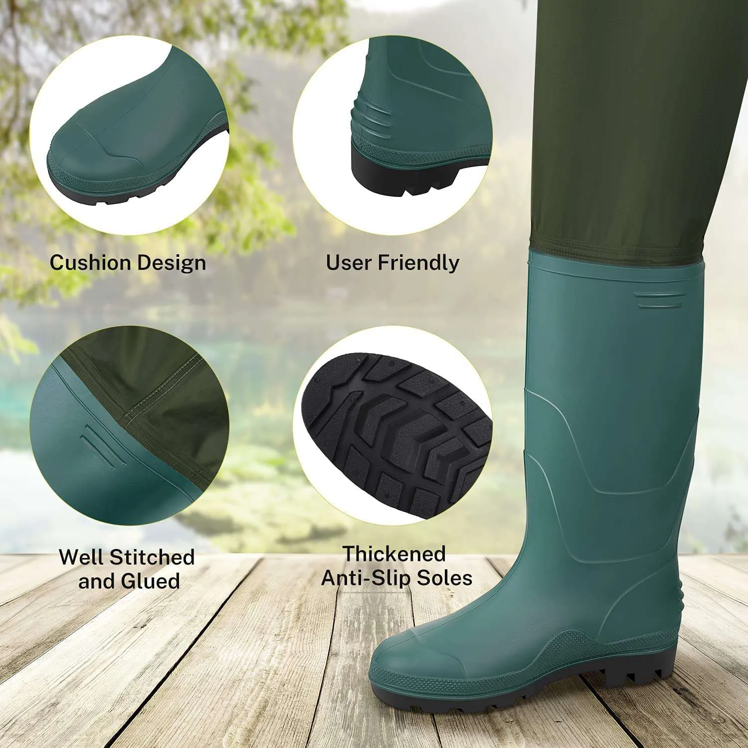 Gonex Chest Wader stivali pesca impermeabili