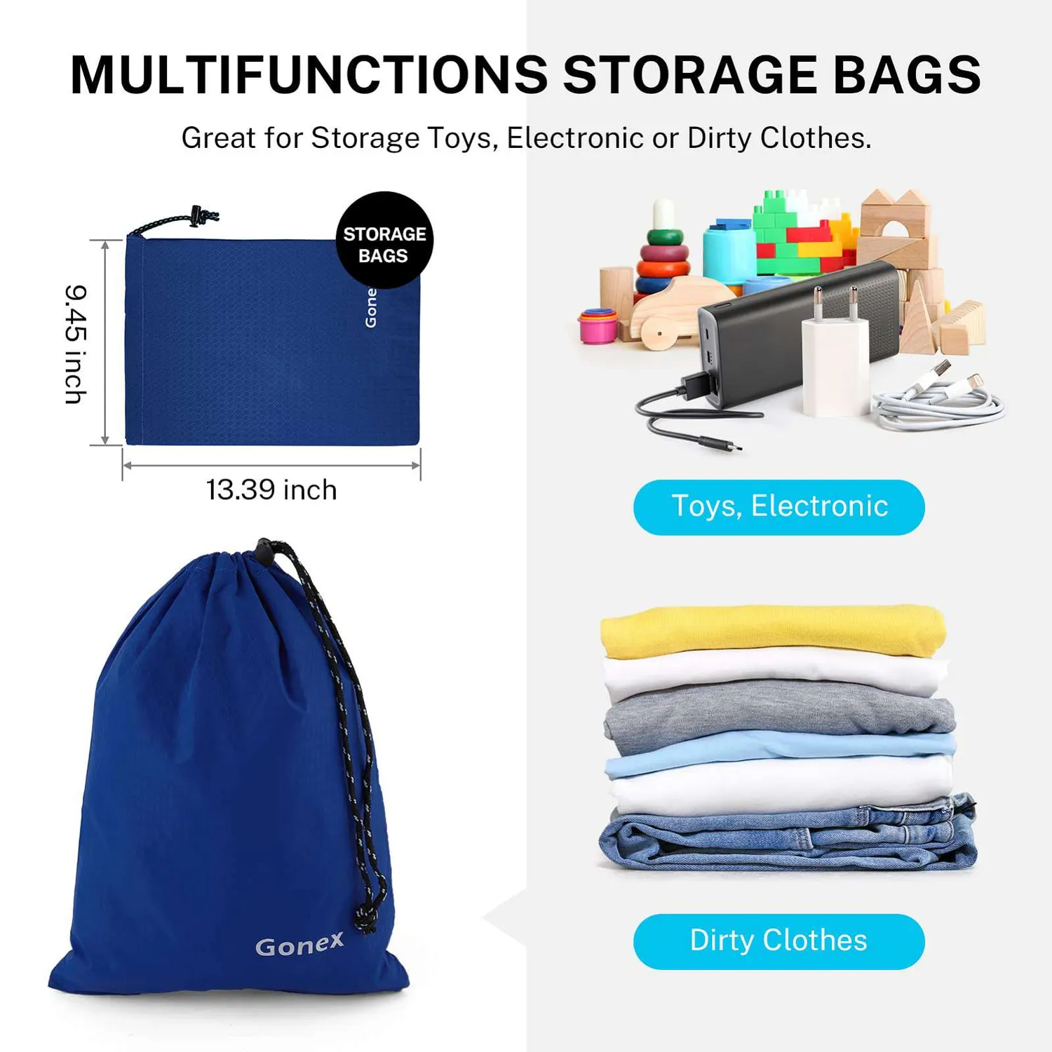 Gonex Luggage Organizers cubi valigia