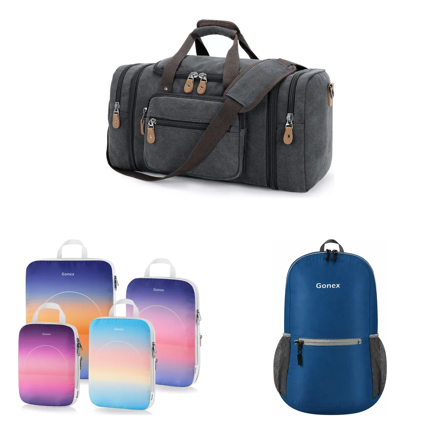 Gonex Business Travel set borsoni viaggio 60L+20L