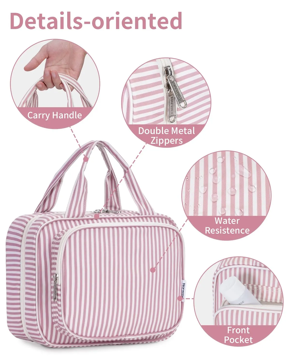 Narwey Floreale beauty case appeso da viaggio