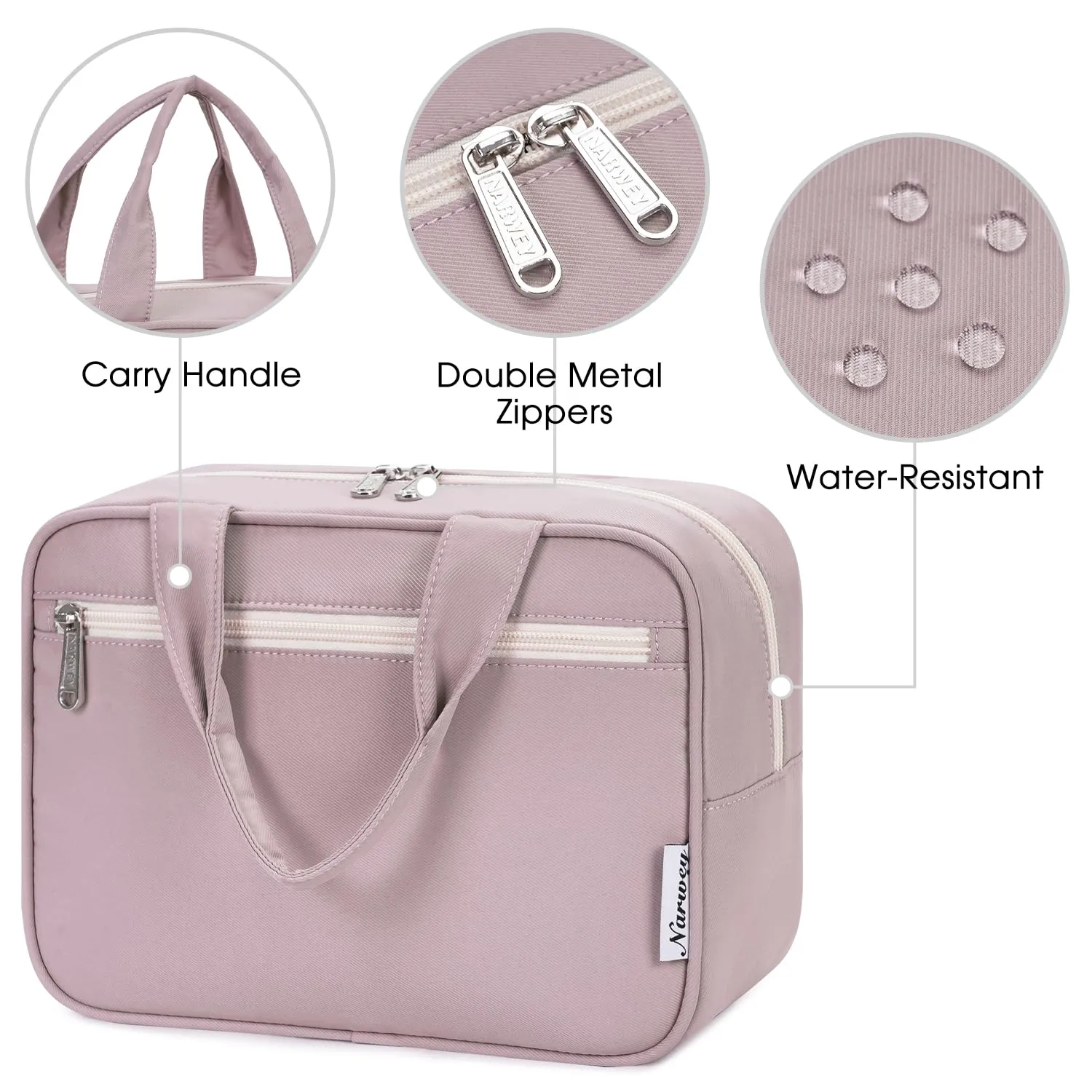 Narwey beauty case da viaggio grande impermeabile