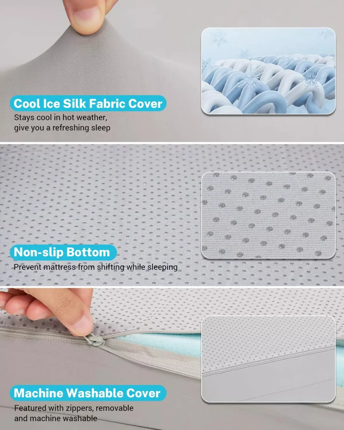 Gonex materasso memory foam per Tesla Model Y/3