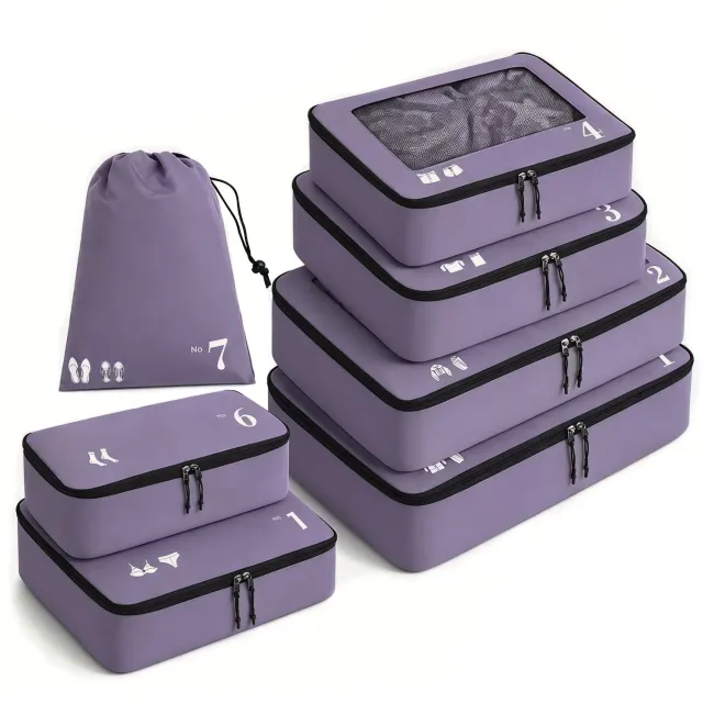 Narwey 7 Pcs Packing Cubes organizer valigia 7 pezzi