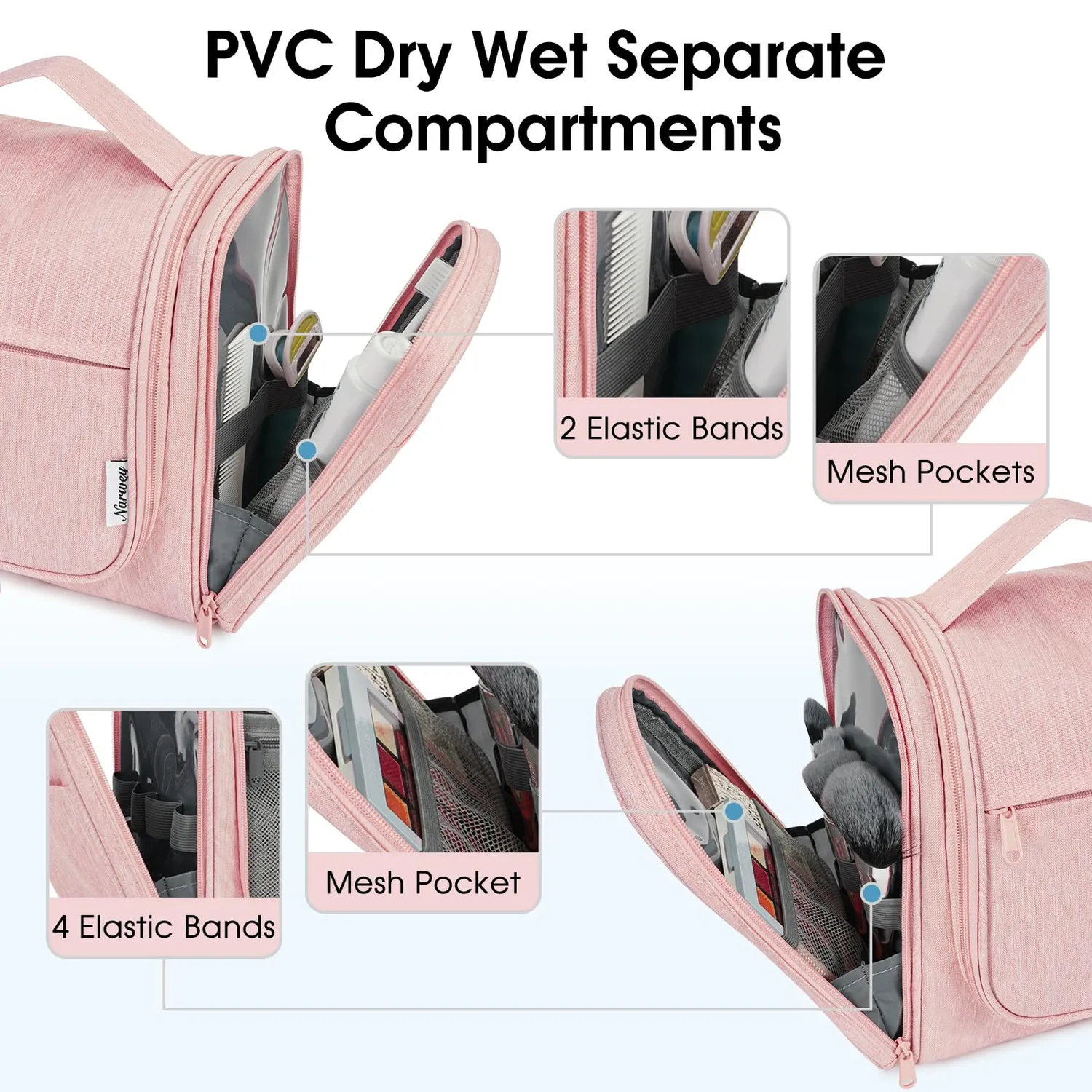 Narwey NW5204 beauty case sospeso da viaggio