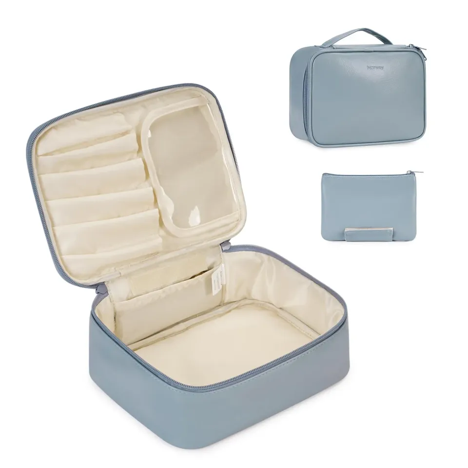 Narwey Vegan Leather set beauty case 2 pezzi ecopelle