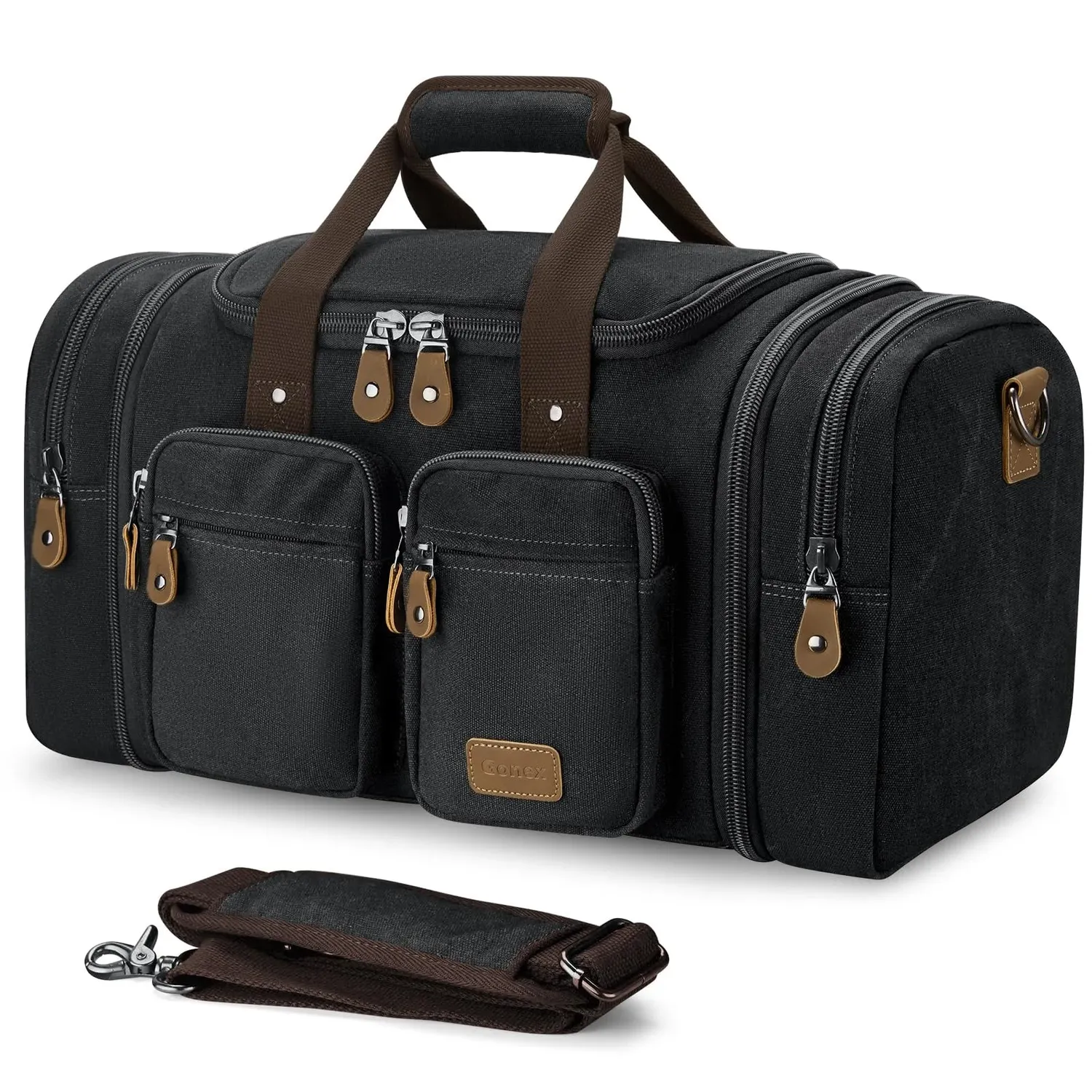 Gonex Canvas 50L borsone viaggio espandibile