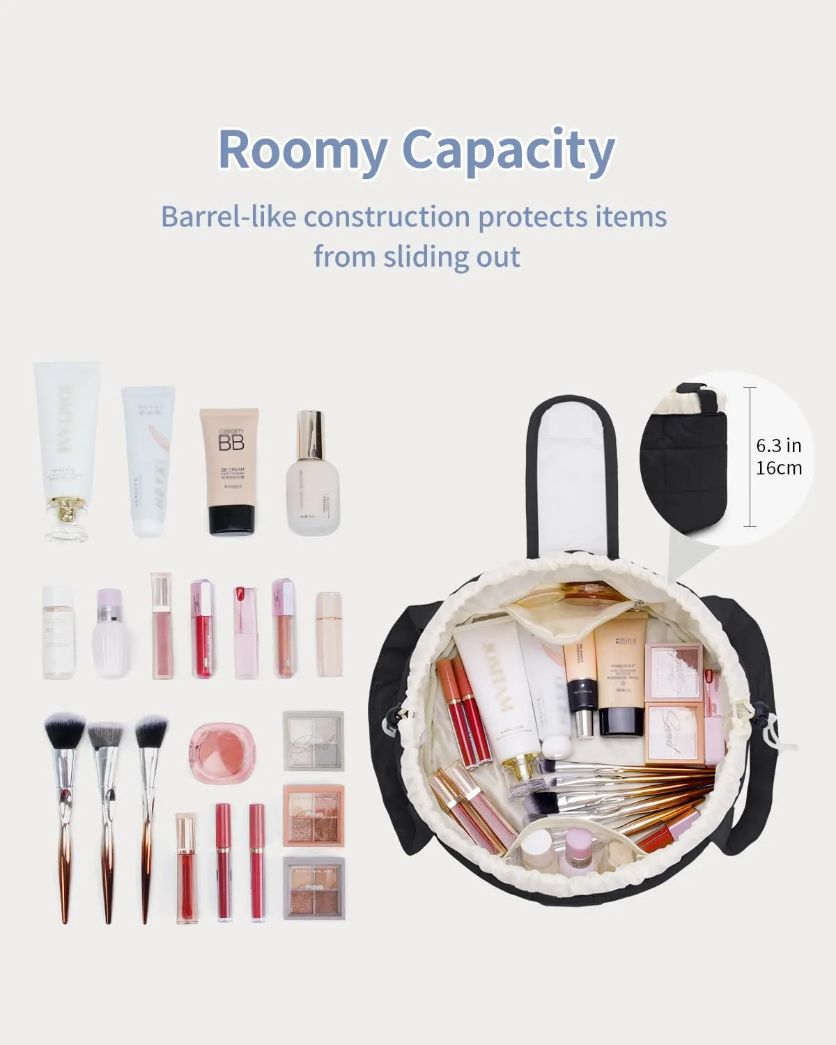 Narwey Lay Flat trousse cosmetici grande