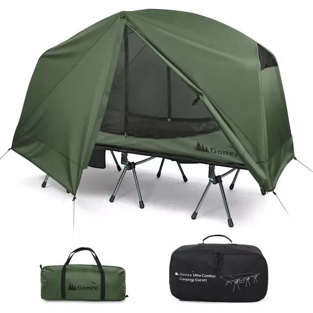 Gonex brandina campeggio pieghevole con tenda 1 posto