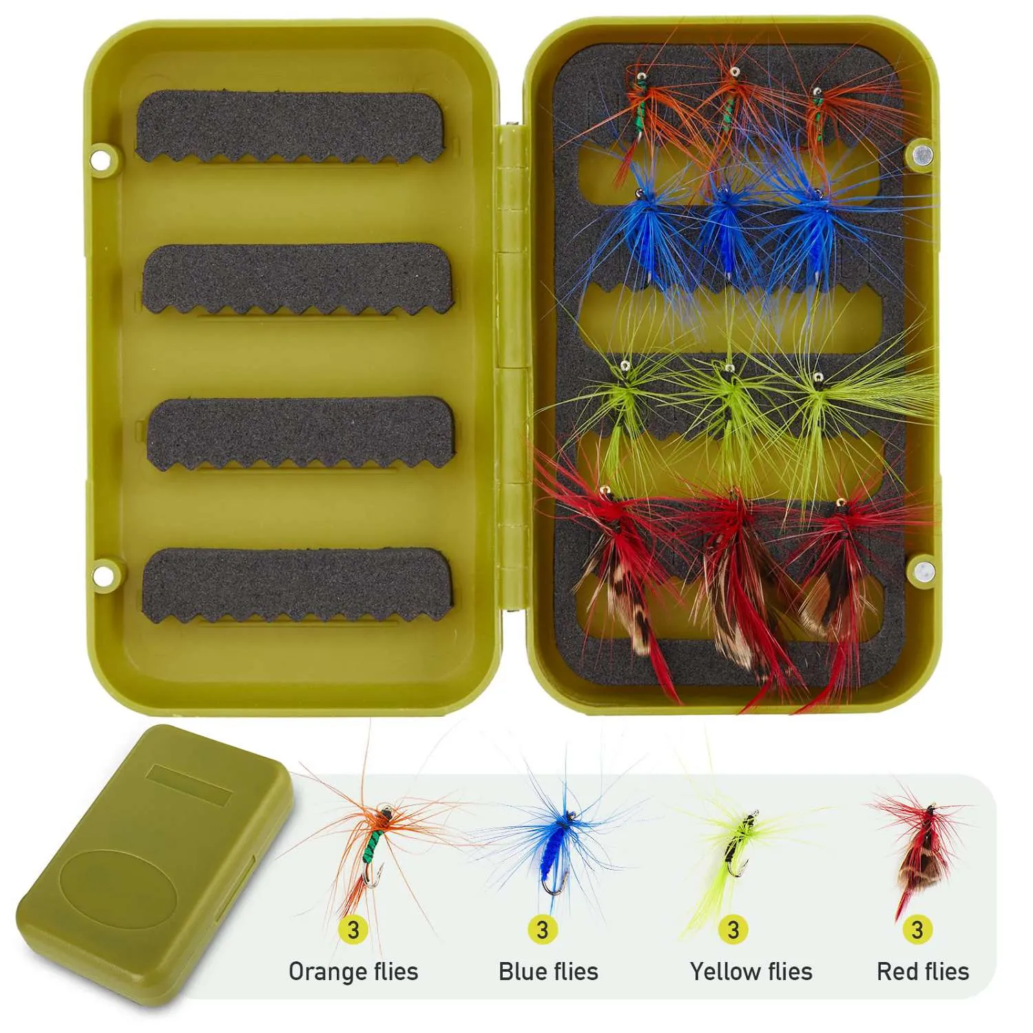 Gonex kit pesca a mosca canna 8ft con mulinello
