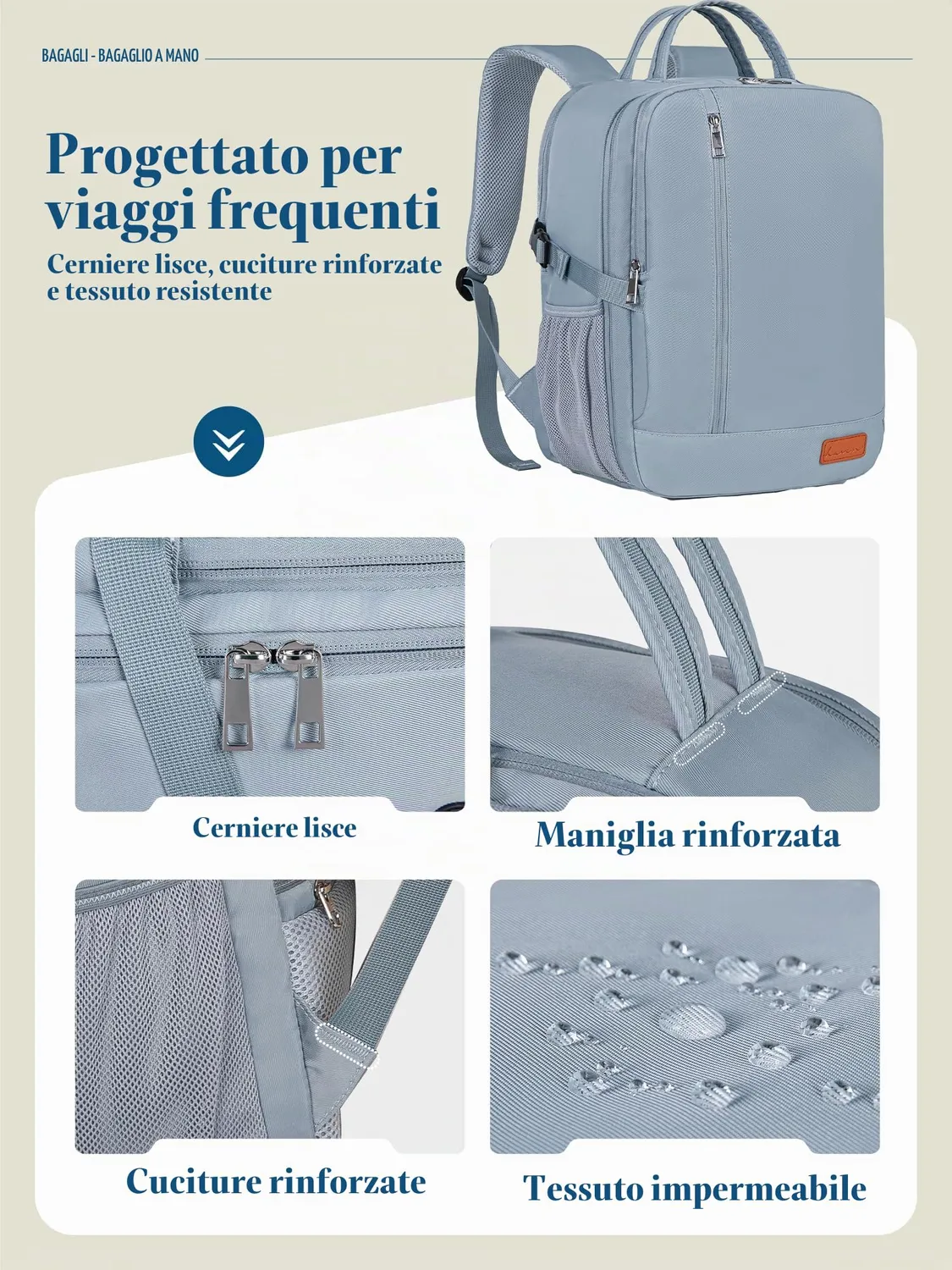 Lossga Zaino per Ryanair 40x30x20 Zaino da Viaggio 40x30x15 45x36x20 zaino cabina