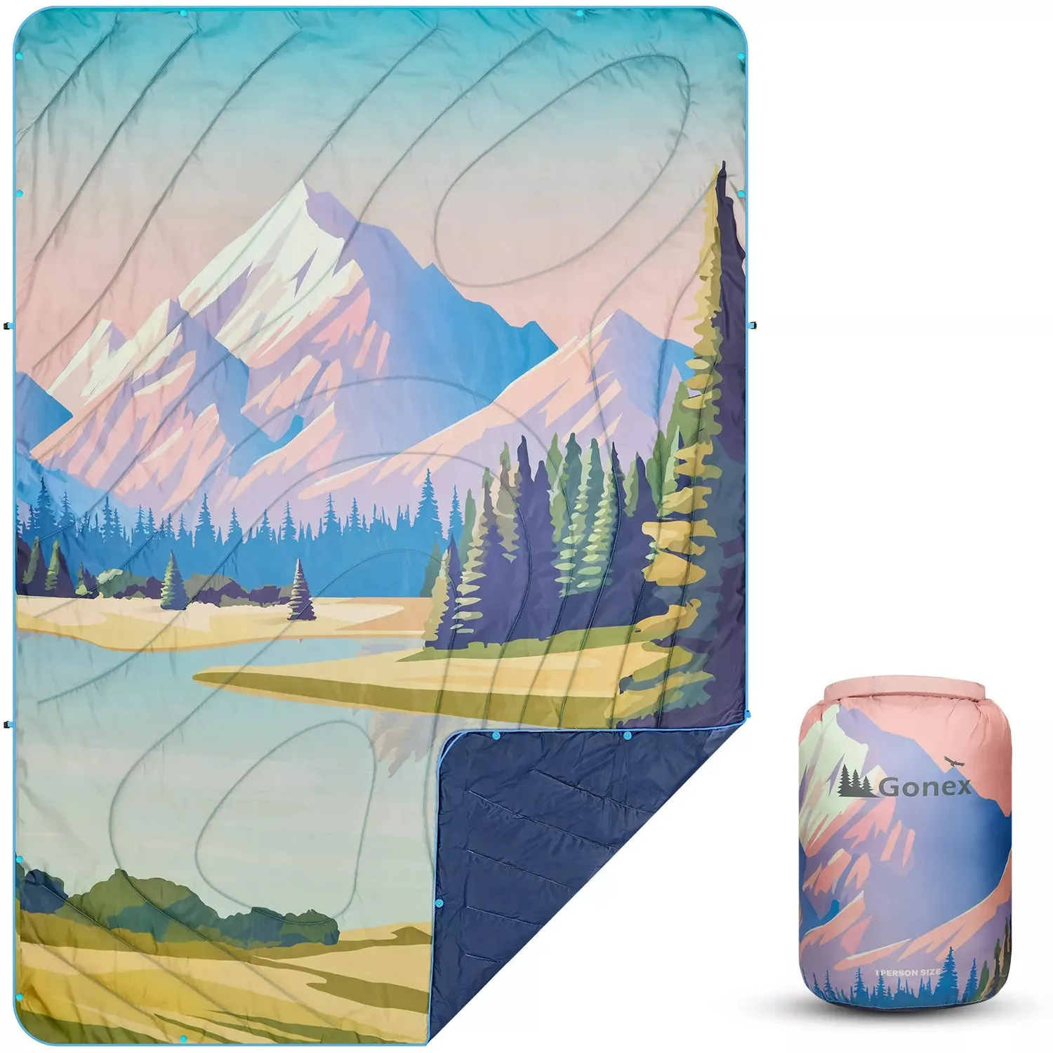 Gonex Coperta Campeggio Puffy Calda