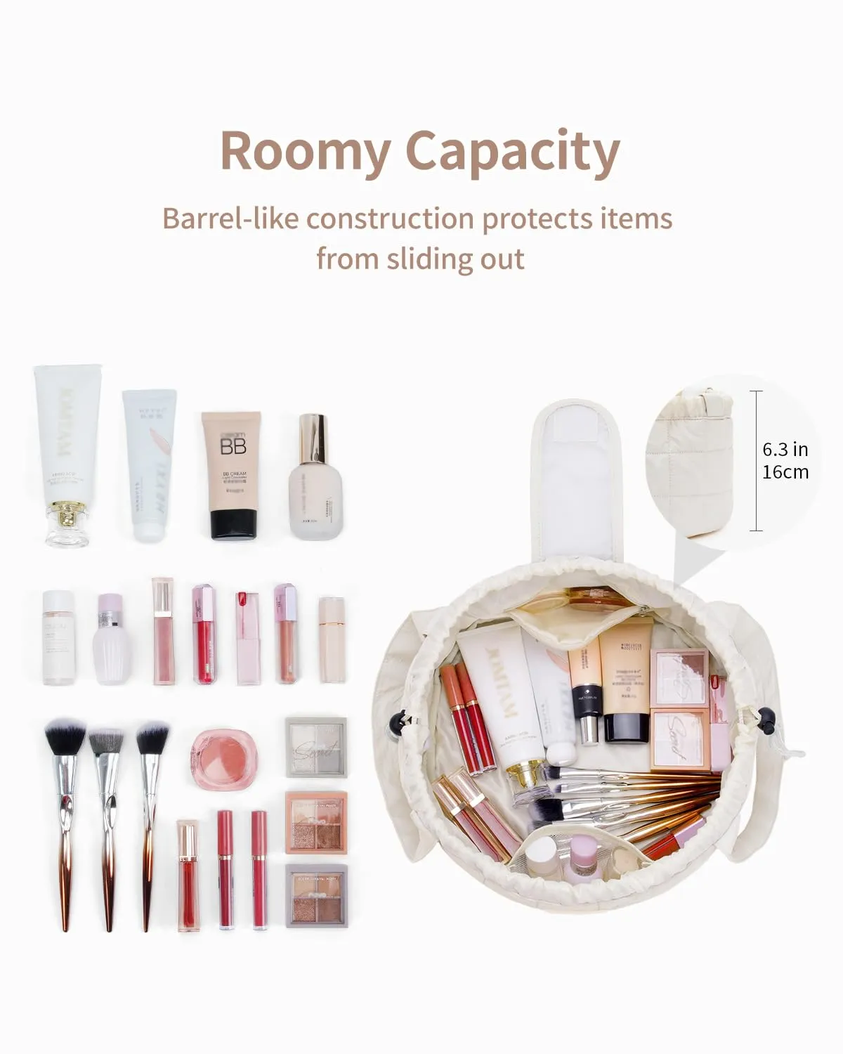 Narwey Lay Flat trousse cosmetici grande