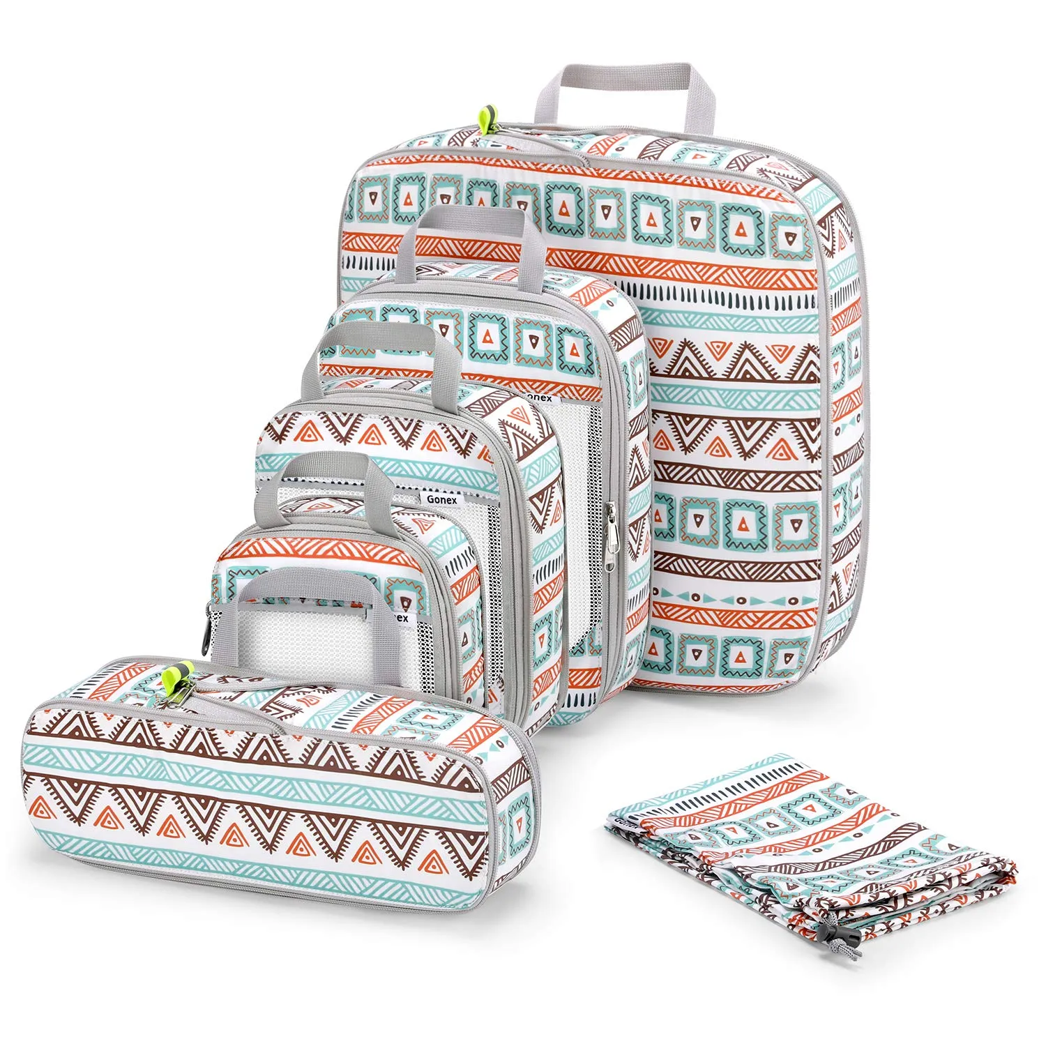 Gonex packing cubes compressione salvaspazio